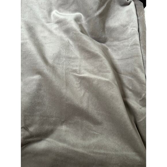 New Crate&Barrel Windsor Curtain Panel Dark Grey Velvet 48x96”